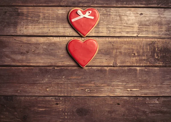 Galletas en forma de corazón — Foto de Stock