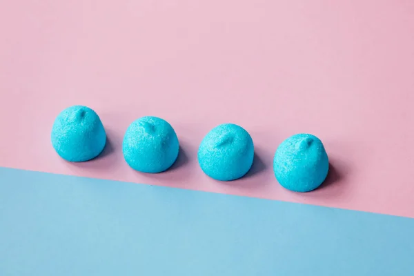 Marshmallows azuis saborosos — Fotografia de Stock