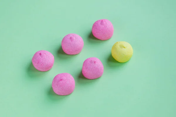 Ροζ και κίτρινα ζαχαρωτά — Φωτογραφία Αρχείου