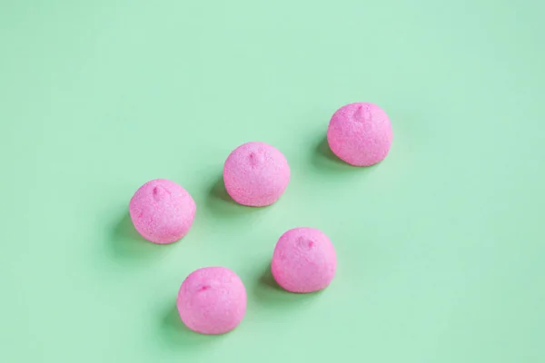 Marshmallows rosa saboroso — Fotografia de Stock