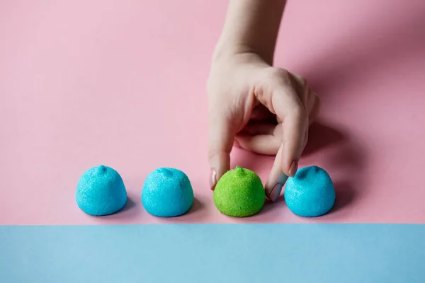Marshmallow feminino e colorido — Fotografia de Stock