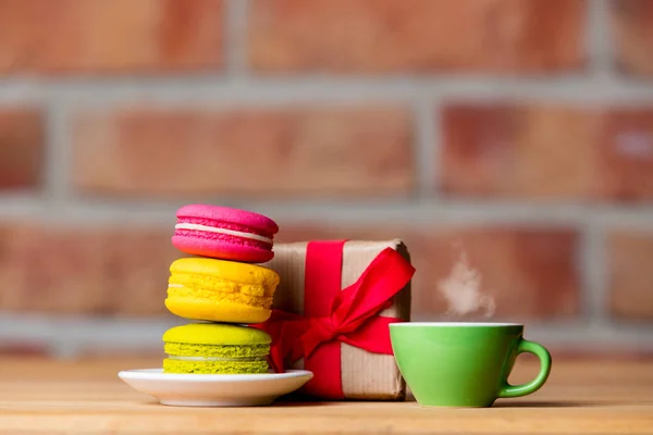 Heerlijke kleurrijke macarons — Stockfoto