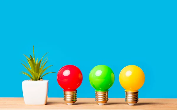 Colorful light bulbs — Stock Photo, Image