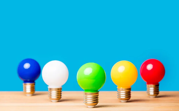 Colorful light bulbs — Stock Photo, Image