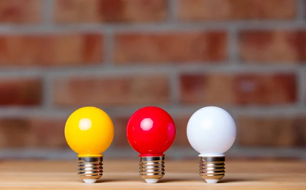 Colorful light bulbs — Stock Photo, Image