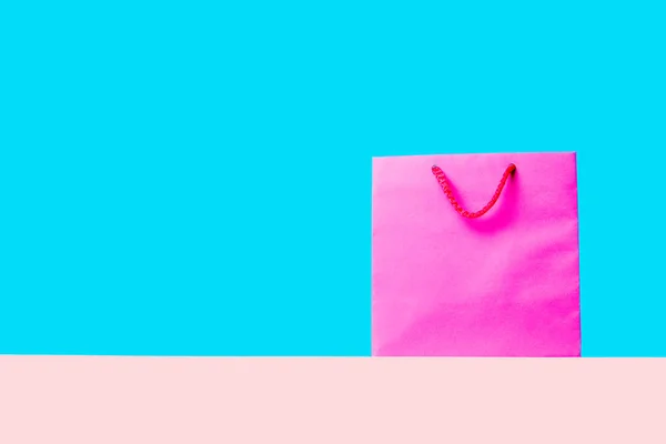 Bolsa de compras rosa — Fotografia de Stock