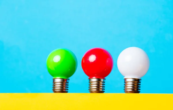Three bright lightbulbs — Stock Photo, Image