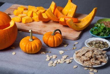 balkabağı çorbası için malzemeler