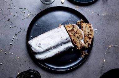 geleneksel Alman Noel stollen