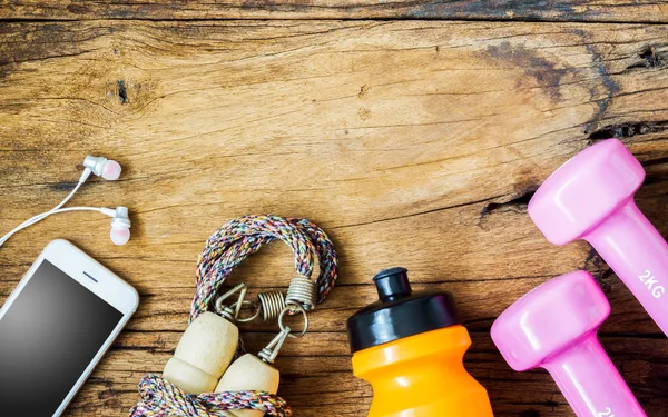 Fitness, sağlıklı ve aktif yaşam kavramı, halter, bottl