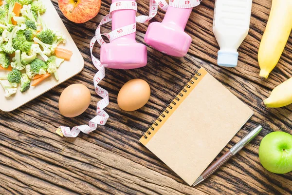 Sağlıklı beslenme, diyet, zayıflama ve kilo kaybı kavramı - üst 