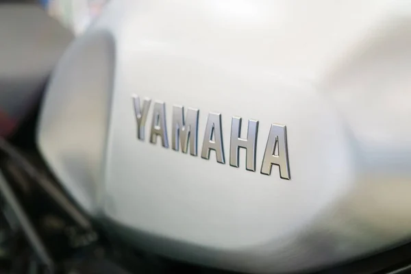 Bangkok, Tayland - 14 Kasım 2017: Yamaha logo o yakın çekim
