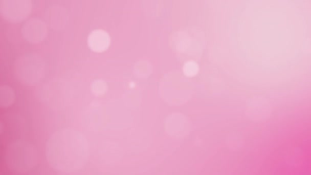 Abstracte Bokeh Textuur Kleurrijke Roze Achtergrond Looped Animatie Naadloze Lus — Stockvideo