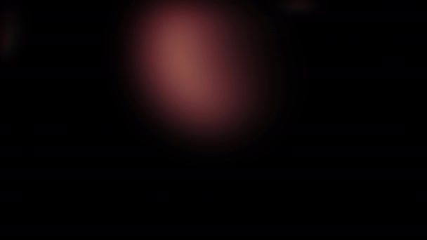Abstract Geel Oranje Licht Bokeh Textuur Achtergrond Sprankelende Cirkelvormige Beweging — Stockvideo