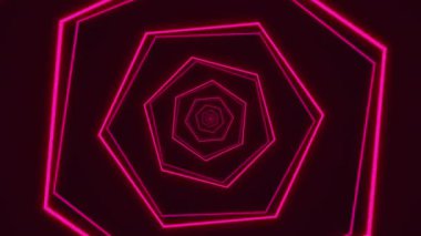 Soyut yaratıcı neon ışınları arka planı. Hiper atlama, ışık hızı, hareket halindeki neon ışınlar. Kusursuz döngü hareketli grafikler animasyon arka plan yeni kalite tekno biçim.