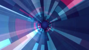 Kusursuz Döngüsüz Yüksek Teknolojik Fütürist Soyut Hud. Teknik daire elementi. Döngü Döndürme Yeşil Mavi Gelecek Canlandırması. 