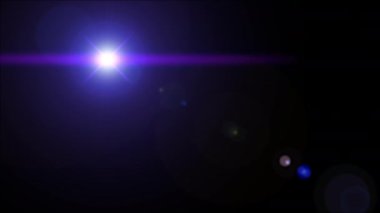 Yatay Hareketli Optik Mercek Fişeği Efekti, Işıklandırma Işıkları Parlak animasyon Sanatı arka planı efekti, Dinamik renkli parlak video görüntüleri.