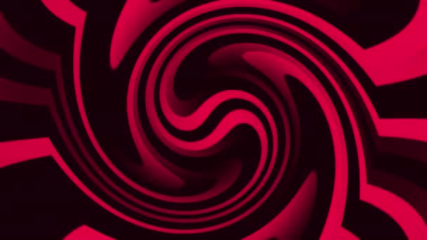 Glowing Red Stripes Wave Lines Abstract Background Future Geometric Patterns — Stock Video