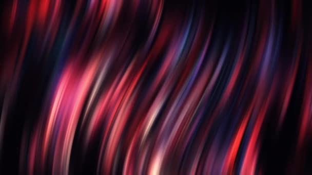 Abstract Seamless Loop Vivid Rainbow Color Twisted Gradient Dark Background — Stock video