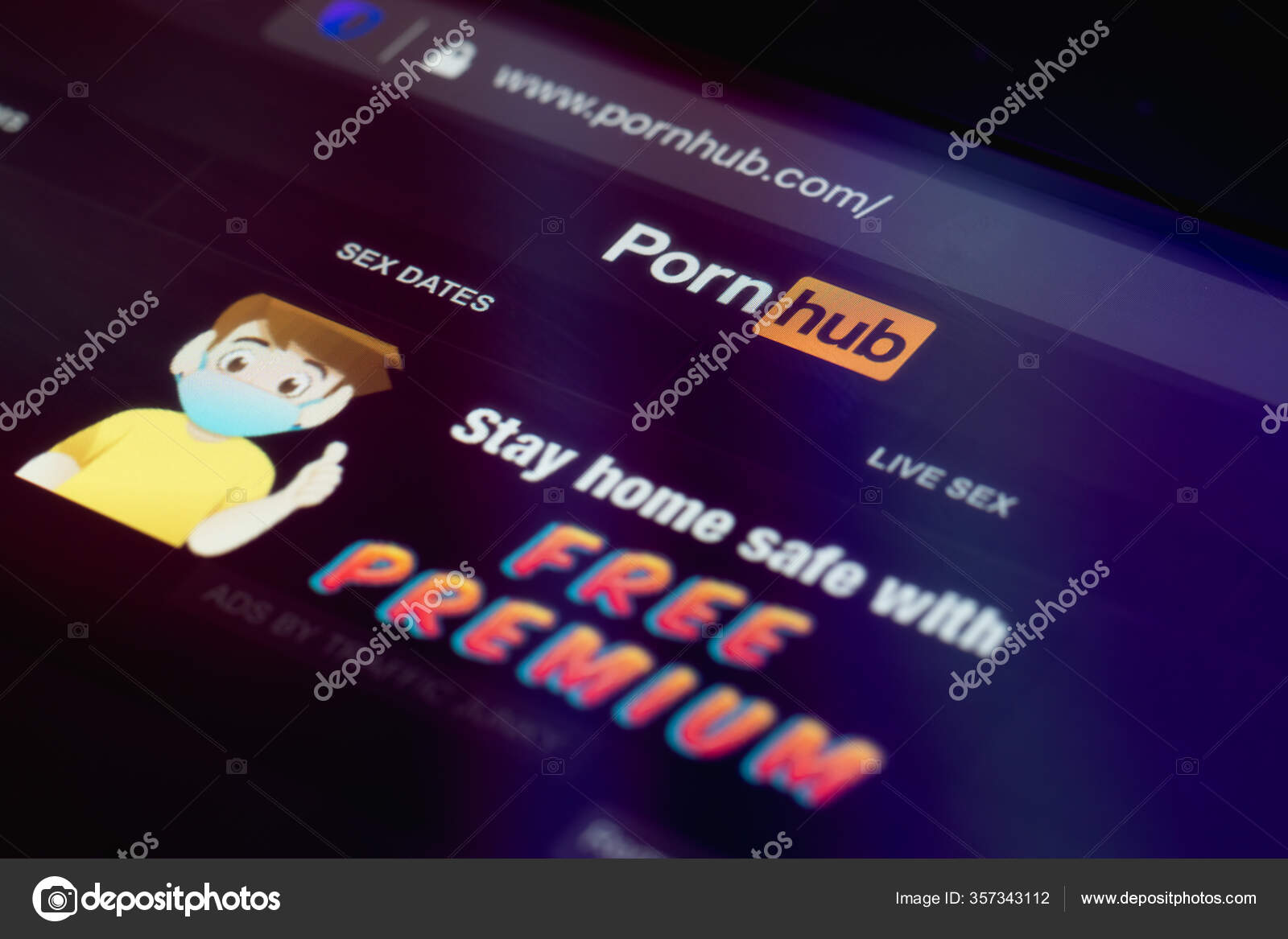 Bangkok Thailand March 2020 Pornhub Making Its Premium Subscription Free picture
