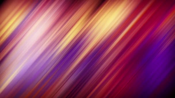 Colorful Diagonal Moving Light Rays Background Loop Animation Abstract Rainbow — Stock Video