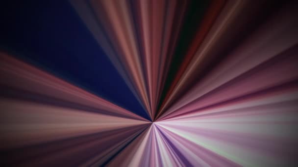 Animation Des Schönen Radialen Regenbogenlichts Abstrakter Bewegungshintergrund Mit Leuchtenden Lichtern — Stockvideo