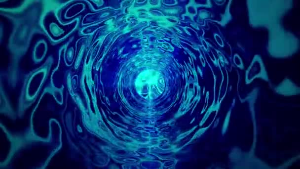 Fondo Abstracto Remolino Agua Azul Que Fluye Hermosa Luz Brillante — Vídeos de Stock