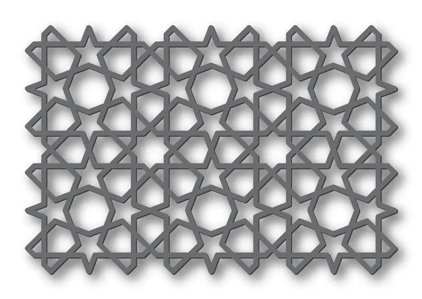 Lazer kesim için oryantal tarzda kesme Masası. Vektör geometrik süsleme.