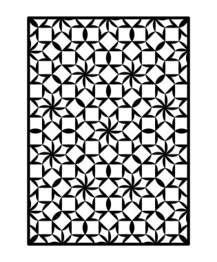 Süsleme lazer kesim için yinelenen ile dekoratif panel.