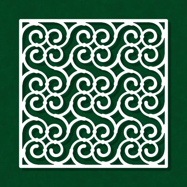 Lazer kesim, kesim veya şablonu için dekoratif panel.