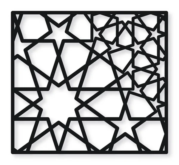 Dekoratif panel oryantal tarzı. Lazer kesim için.