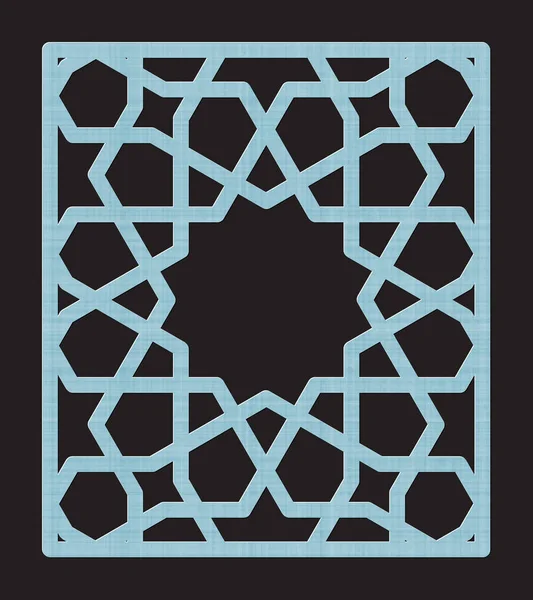 Lazer kesme şablonu. Dekoratif Panel. Doğulu geometrik desen.