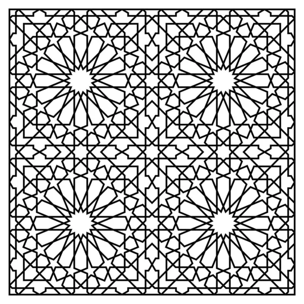 Șablon Pentru Tăiere Laser Panou Decorativ Model Geometric Oriental — Vector de stoc