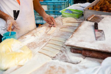 Adam aşçılar youtiao semt pazarı