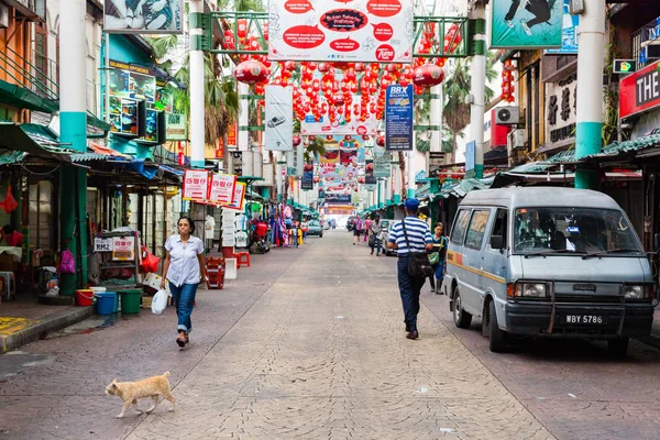 Улица Петалинг, Куала-Лумпур, Малайзия — стоковое фото