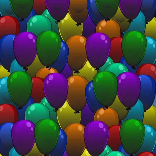 Farbe Luftballons Hintergrund — Stockvektor