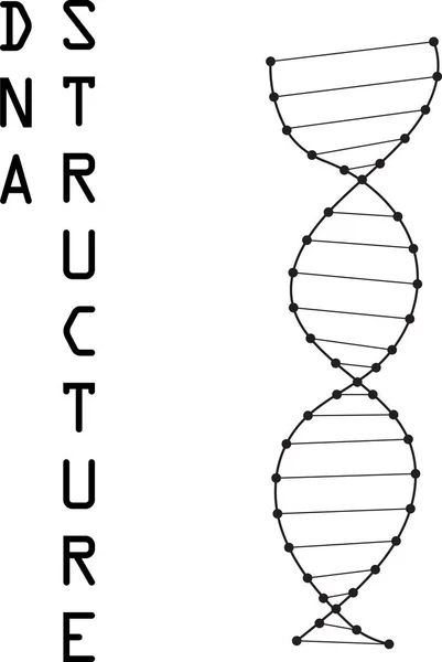 Illustrazione del simbolo del DNA — Vettoriale Stock