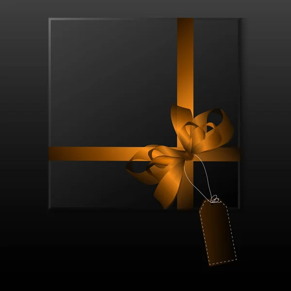 Caja de regalo negro — Archivo Imágenes Vectoriales