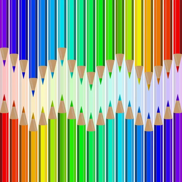 Set of colored pencils — Stock Vector