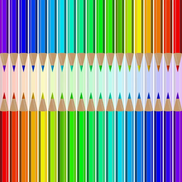 Jeu de crayons de couleur — Image vectorielle