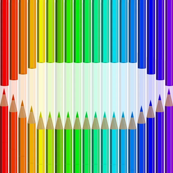 Conjunto de lápices de colores — Vector de stock