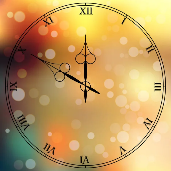 Antieke clock fac — Stockvector