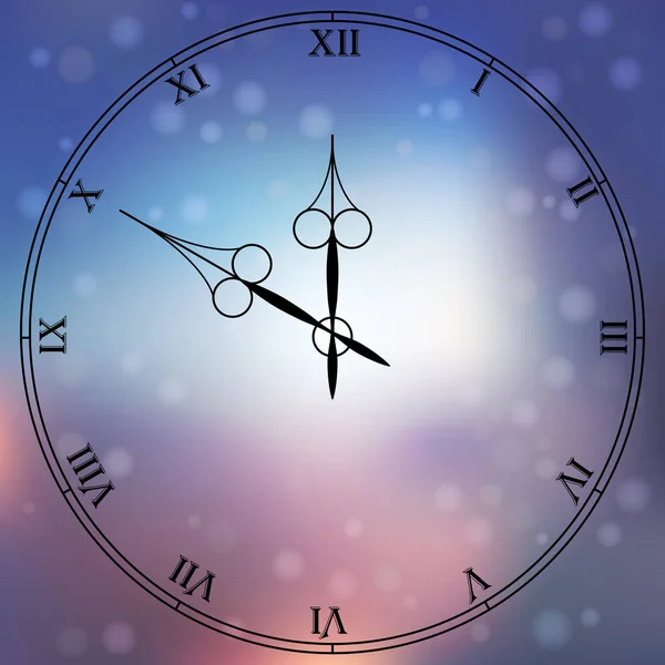 Antieke clock fac — Stockvector