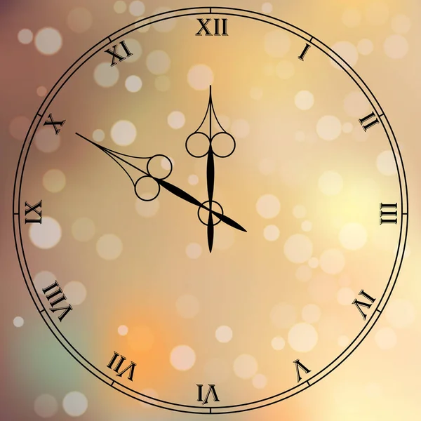 Antieke clock fac — Stockvector