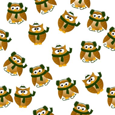 Noel Baba şapkası Noel baykuş