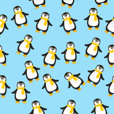 sevimli Noel penguen