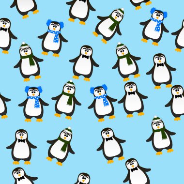 sevimli Noel penguen