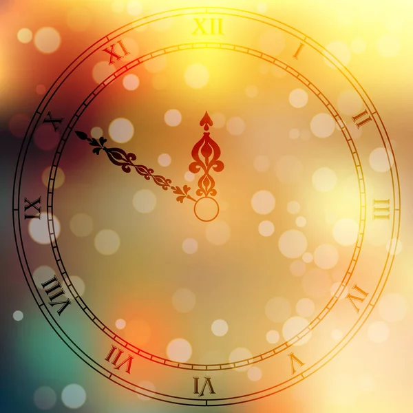 Antieke clock fac — Stockvector