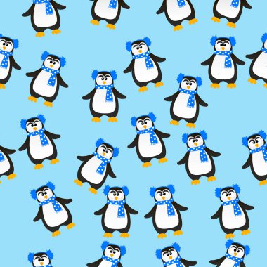 sevimli Noel penguen