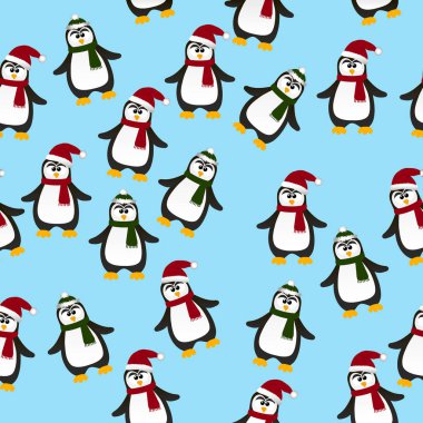 sevimli Noel penguen